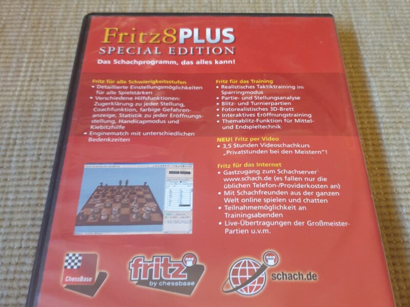 CD Fritz Schach 8Plus, lernen und. spielen