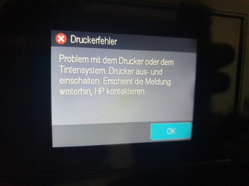 Drucker HP OfficeJet 7510 A4 / A3 DEFEKT / Neu Druckkopf, Viele Farbpatronen