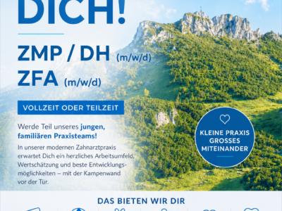 Wir suchen Dich! ZMP / DH und ZFA (m/w/d) - Vollzeit oder Teilzeit